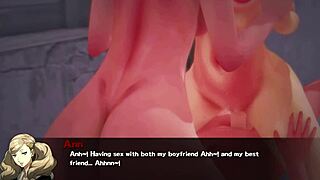 כלבה ברטית מתמלאת בפעולה קאוגירל פראית! קבוצת לסביות מצטרפת למשחק טין.