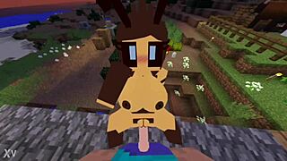 看史蒂夫3D毛茸射精场景猛干方块蜜蜂，我超兴奋