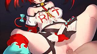 嘿，看Hakos Baelz用力骑那个鸡巴！🥵想看更多动画吗？