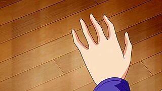 Teen hentai babe gets fucked hard in a wild threesome with monster cocks banging