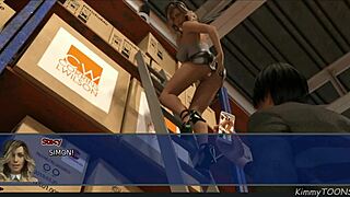 kimmytoons shows a whore getting slammed by two horny old men with huge cocks.