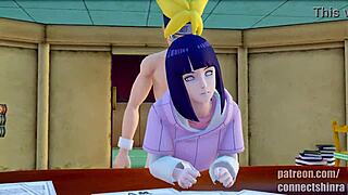 Boruto 在火影办公室猛烈操 Hinata