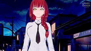 该死，Makima巨大奶子在电锯人狂野场景猛弹！