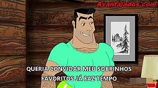 Porno-animaatio esittelee karvainen gay-mies yksityiskohtaisessa hentai-pornotähti toiminnassa intensiivisten kohtaamisten kera