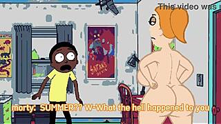 Rømmer fra ghettoverse med stor rumpe Rick and Morty-aksjon