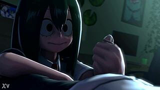 嘿，看Froppy和Tsuyu在1080p处理包皮动作