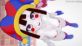 Pomni haus seks di bikini di hotel. Hentai tak sensor dengan pussy dicukur doggystyle