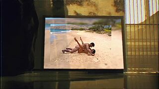 イナ・ベリー、ビーチで義父とワイルドアニメ