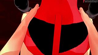 מרו השדונית מקבלת מכות חזקות בסצנה מלאה ממנגה פנטזי קינג 3