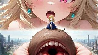 Obrovka IA sa týči nad všetkým v anime štýle