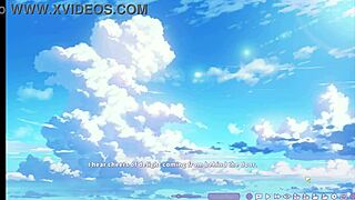 Hei, creampie min fete sjef i summer clover hentai spill! 💦