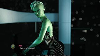 hey, alien girl with big tits craves huge white cock in unending void 48