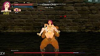 Hűha, hatalmas fasz akció a Guilty Hell 2 hentai játékban!