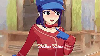 大屁股米西德骑乘怪物鸡巴女牛仔式，大奶子晃动在动漫本子中