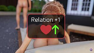 Горещата сестра на мащехата ми взема спермата ми в путката! 3D хентай милф с извивки фемдом анален