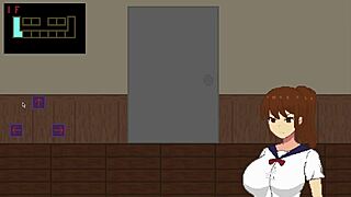 学生入侵废弃学校，面对乳房游戏屁股汉泰的噩梦结局 - 第3部分