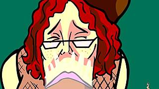 Kalın İrlandalı Milf Striptizci Kalın Siki Yutuyor