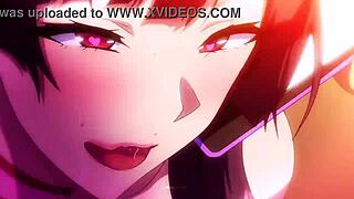 هينتاي كبير 3 مجموعة إتش إم في تجلب نيك بري وقذف داخلي في عمل شرجي حار