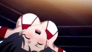 야, 사쿠라가 재칼이랑 격렬한 레슬링 액션 에딧에서 맞붙어, 큰 젖이랑 블론드 페티시 분위기!