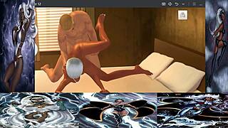 mikeg被风暴迷住，在3D动画中