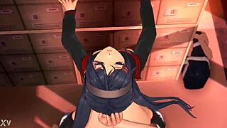 Mita的美味小穴操场景，Hentai动作