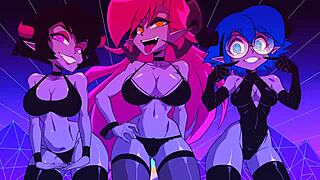 Sukubus se pojavljuje u 3D crtanom hentai anime sceni sa intenzivnim detaljima