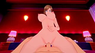 Nobara Kugisaki在咒術迴戰的宿舍裡投入激烈性交動作