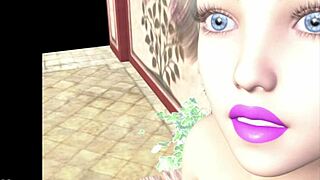 Žena vore 3 ukazuje vysokého obra v 3D animaci s obřím POV akcí a anime prvky