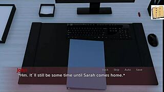 Tetas grandes em animação 3D de jogo Triangle 3 estilo anime