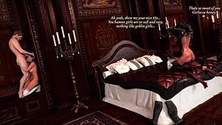 Doncella astuta toma anal y oral hardcore en cómic 3D. Sirve follada en el culo