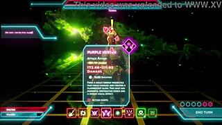 このレッツプレイ動画でテラがモンスターコックにオナニーするのを見る