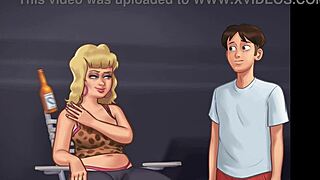 Zomerse saga: Rodeo milf Crystal hunkert naar enorme pik voor anaal wanneer ze maar kan.