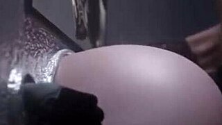 ในแอนิเมชั่น 3D ตัวละครดูดควยนำไปสู่เสร็จในและเย็ดก้นด้วยควยยักษ์