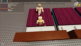 Roblox 夜晚肛交性爱 - 那是露骨的，所以成人。对话：直接说话。
