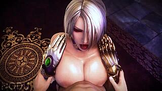 感受3D动漫反向骑乘的刺激，导致激烈内射