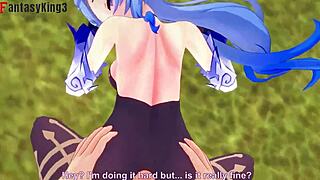 Ganyu, Bokong Gede Lu Pas Banget Buat Creampie di Kostum Gitu