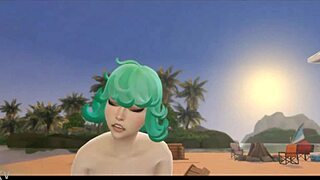 Эй, Татсумаки из One Punch Man, готова к анальному траху от старого азиатского члена с маленькими сиськами?