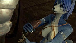 Krystal Fox Test Video Contrasts Furry 3D Cartoon Animations With SFM Anime Elements In Suggestive Scenes.