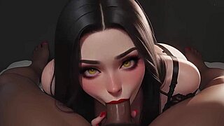 Nowa koleżanka z pracy pragnie dużego czarnego kutasa w 3D międzyrasowym POV dmuchaniu w seksownym stroju