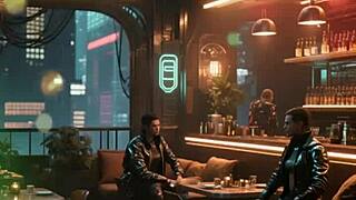 ¿Quieres ver a esta curvy babe en poses sexy cyberpunk?