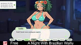 En natt fylld av brasilianska waifu-frestelser i erotiskt spel