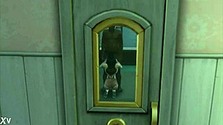 En Sims 4, la Esposa Infiel Toma Polla Negra Grande Interracial