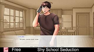 Je suis totalement accro à ce jeu de séduction timide à l'école