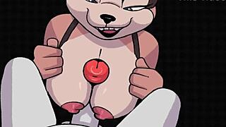 Beat Banger Gale ciri seks kumpulan furry dengan animasi batang monster dan aksi tits yiff