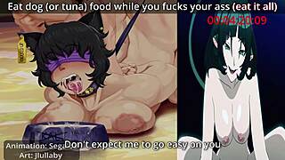 תצוגה מקדימה לחקירה אכזרית של פוטה עם ג'יין דו, דומינציה אספאקינג פמדום ופטיש אוכל הentai joi, טוויסטים מלדום.