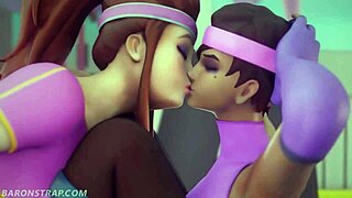 Sombra και Brigitte ασχολούνται σε μια χαριτωμένη ατίθαση συνεδρία προπόνησης με σέξι κινήσεις κώλου