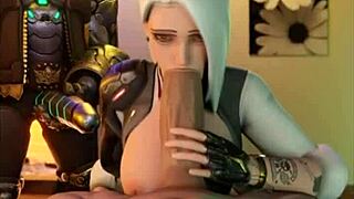 קומפילציה חמה של Overwatch עם אנימציות 3D והיילייטס סקסיים