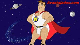 هيروي كارتون يقدم شرجه في لقاء شاذ حار