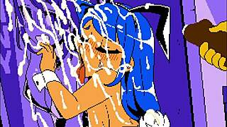 Wow, roztomilá blondýnka ukazuje kalhotky a dostane to nahoru nohama!