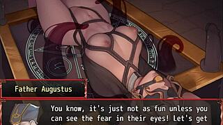 ในฮาเร็มโลกอื่น สาวกอธสปooky และแม่ชีดำลงพิธีผี BDSM กับกลุ่มเย็ดในอนิเมะ 3D